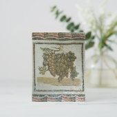 Carte Postale Bunch de raisins blancs, mosaïque romaine (Debout devant)