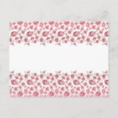 Carte Postale Bunches de fleurs roses (Devant)