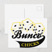 Carte Postale Bunco Chicks (Devant / Derrière)