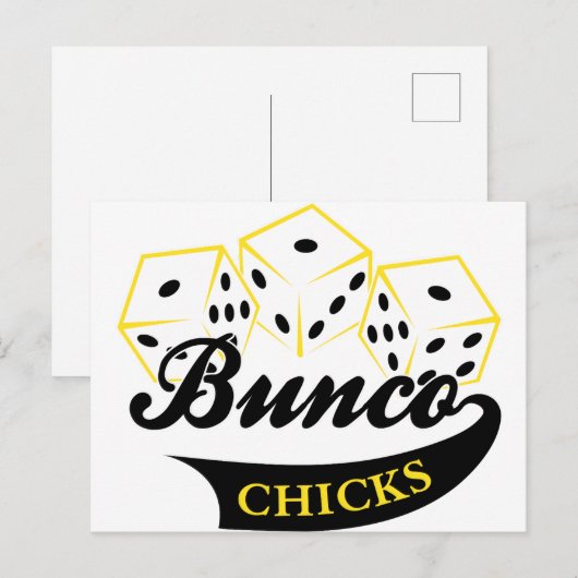 Carte Postale Bunco Chicks (Devant / Derrière)