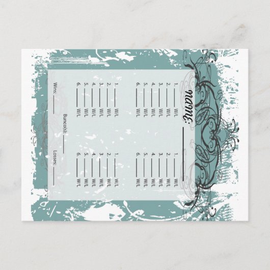 Carte postale Bunco Invitation (Devant)