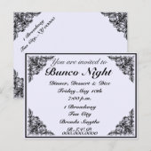 Carte Postale Bunco Night Invitation victorienne Vintage (Devant / Derrière)