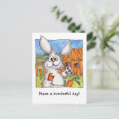 Carte Postale Bunderful Day- Ur Bunreal! (Debout devant)