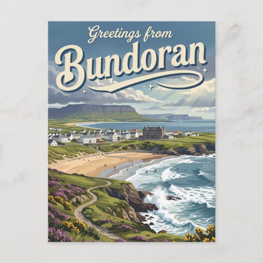 Carte Postale Bundoran Irlande (Devant)