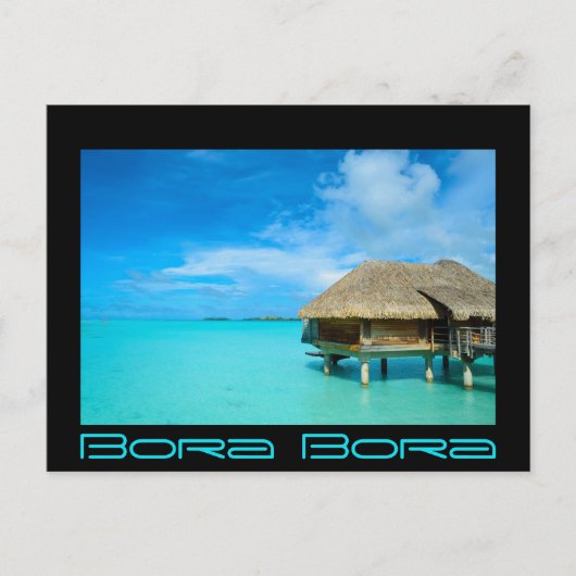 Carte Postale Bungalow sur Bora Bora (Devant)