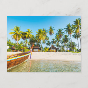 Carte Postale Bungalows de la station touristique sur la plage  