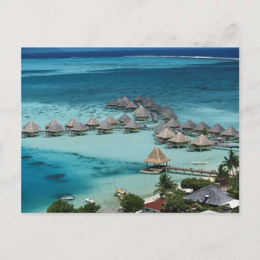 Carte Postale Bungalows de l'hôtel Beachcomber (Devant)