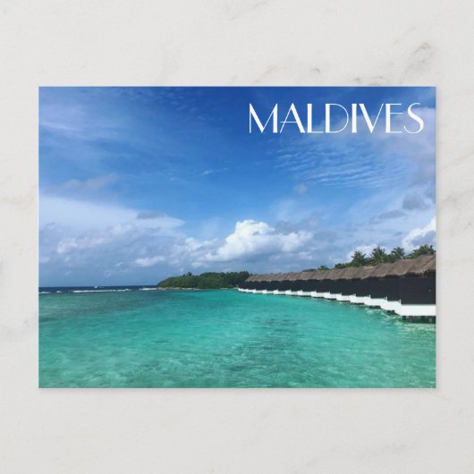 Carte Postale bungalows maldives (Devant)