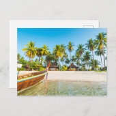 Carte Postale Bungalows sur la plage | Ko Mook, Thaïlande (Devant / Derrière)