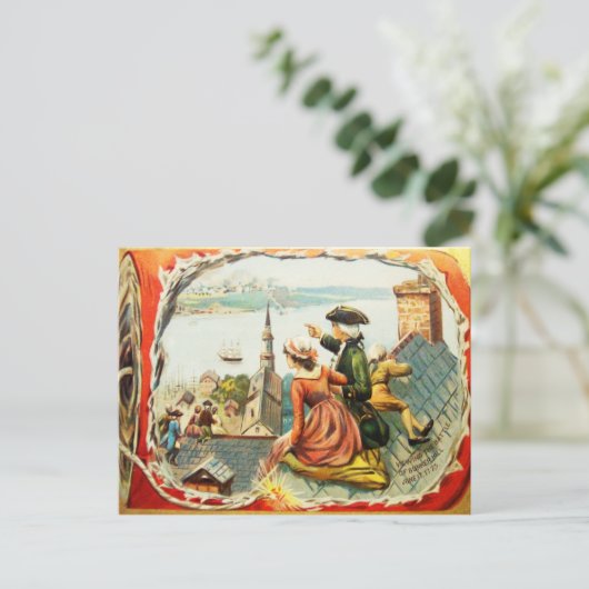 Carte postale Bunker Hill vintage (Debout devant)