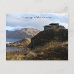 Carte Postale Bunker Lookout 2ème guerre mondiale, île Unalaska