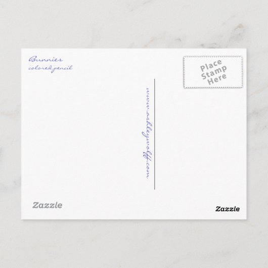 Carte Postale Bunnies (Dos)