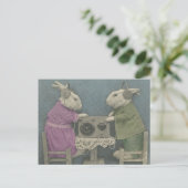 Carte Postale Bunnies audiophile (Debout devant)