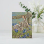 Carte Postale Bunnies & Bluebonnets (Debout devant)