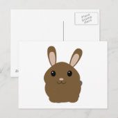 Carte Postale Bunny Brown (Devant / Derrière)