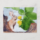 Carte Postale Bunny Cactus (Devant)