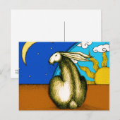 CARTE POSTALE BUNNY CÉLESTIQUE (Devant / Derrière)