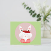 Carte postale Bunny Coeurs amusants (Debout devant)