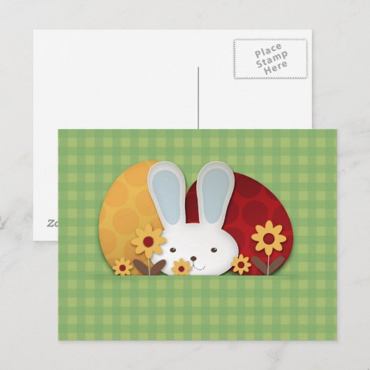 Carte Postale Bunny Cute (Devant / Derrière)