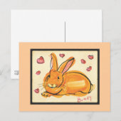 CARTE POSTALE BUNNY D'AMOUR (Devant / Derrière)