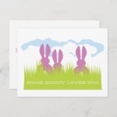 Carte postale Bunny de Pâques (Devant / Derrière)