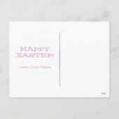 Carte postale Bunny de Pâques (Dos)