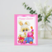 Carte postale Bunny de Pâques (Debout devant)