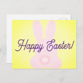 Carte postale Bunny de Pâques (Devant / Derrière)