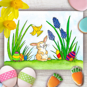 Carte postale Bunny de Pâques par Nicole Janes