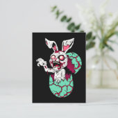 Carte Postale Bunny de Pâques Zombie (Debout devant)