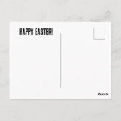 Carte Postale Bunny de Pâques Zombie (Dos)