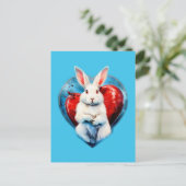 Carte Postale Bunny drôle #amour (Debout devant)