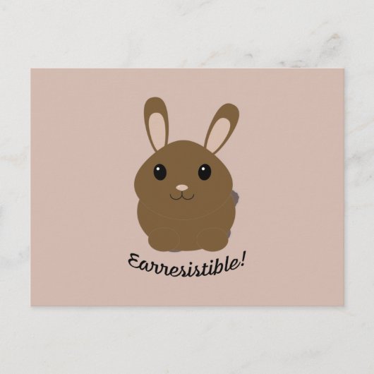 Carte Postale Bunny Earresistible (Devant)