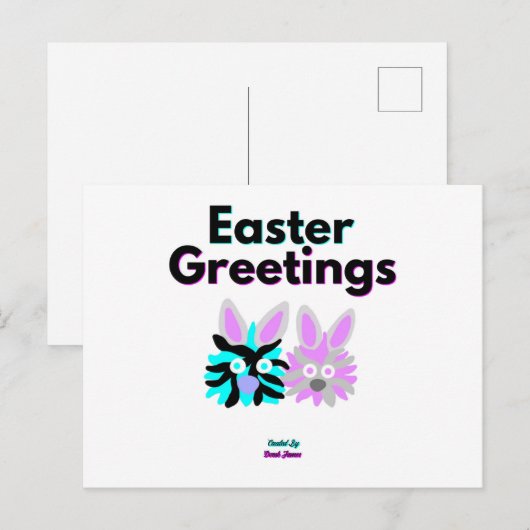 Carte postale Bunny Fuzzies (Devant / Derrière)