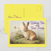 Carte postale Bunny Holiday (Devant / Derrière)