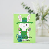 Carte postale Bunny Jardinage (Debout devant)