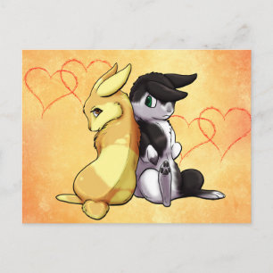 Carte Postale Bunny Love