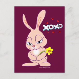Carte Postale Bunny Love