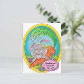 Carte Postale Bunny Mots-couleurs (Debout devant)