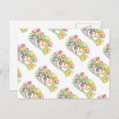 Carte postale Bunny Pâques (Devant / Derrière)