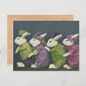 Carte postale Bunny Pâques Parade (Devant / Derrière)