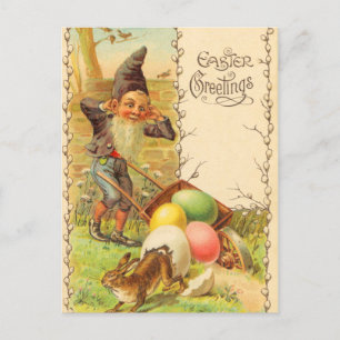 Carte postale Bunny Pâques vintage