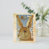 Carte postale Bunny Pâques vintage (Debout devant)
