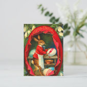 Carte postale Bunny Pâques vintage (Debout devant)