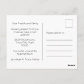 Carte Postale Bunny Photo Nous avons déménagé | Nouveau Faire-pa (Dos)