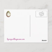 Carte postale Bunny rose (Dos)