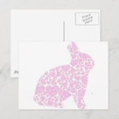 Carte postale Bunny rose (Devant / Derrière)