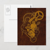 Carte Postale Bunny Steampunk (Devant / Derrière)