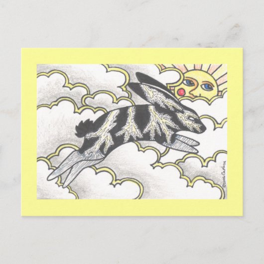 Carte Postale Bunny tonnerre (Devant)