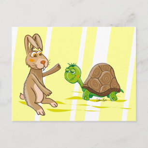 Carte postale Bunny & Turtle